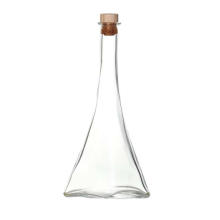 Processing Custom Mineral Water Wine Bottles, Transparent Conical Glass Bottles